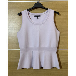 White House Black Market Women’s Sz XL Ribbed Knit Tunic Lilac Pink